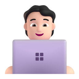 Technologist Light Skin Tone animated